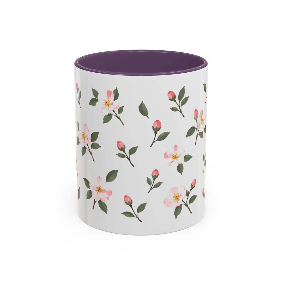 Arkansas Apple Blossom Mug, State Flower Floral Coffee Cup, 11oz Botanical Gift