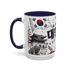 South Korea Soccer Coffee Mug | World Cup Fan Gift | Accent Color Ceramic 11oz 15oz Match Day Cup