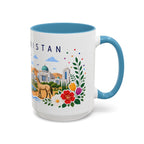 Turkmenistan Coffee Mug | Travel Souvenir Accent Mug | Place Gift Ceramic Cup 11oz 15oz