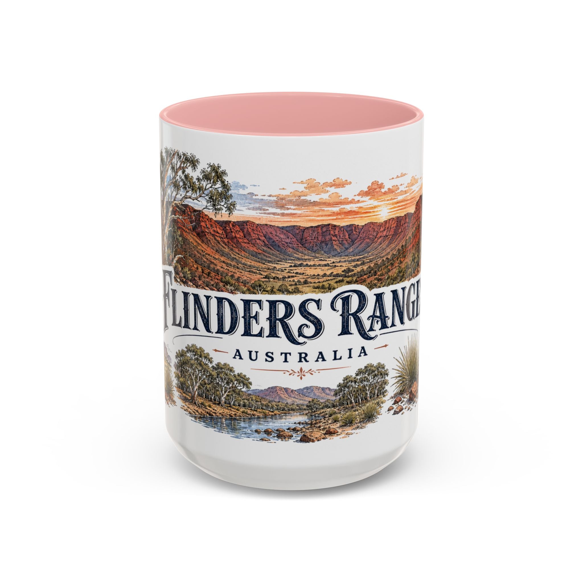 Flinders Ranges Mug, Australia Travel Souvenir, Bucket List Gift, Accent Ceramic Coffee Mug 11oz 15oz