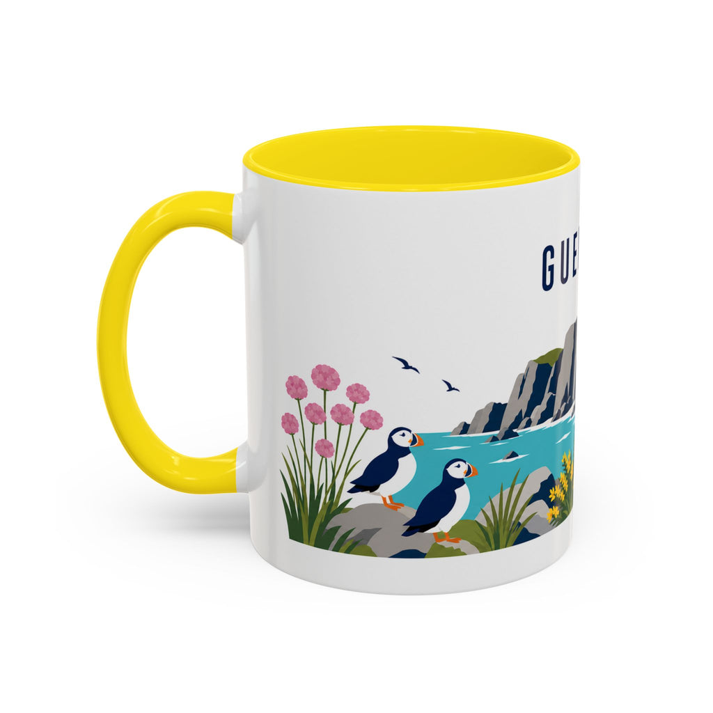 Guernsey Coffee Mug | Travel Souvenir Accent Mug | Country Gift Ceramic Cup 11oz 15oz