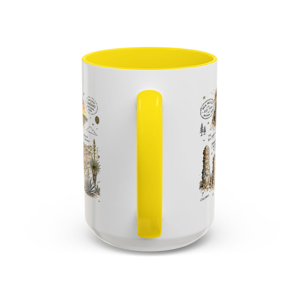 Carlsbad Caverns National Park Coffee Mug | New Mexico Cave Exploration Bat Gift | Accent Color Ceramic 11oz 15oz