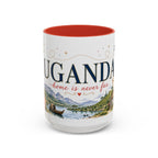Uganda Home Country Mug | Moving Away Gift | Long Distance Friendship | 11 oz 15 oz Accent Mug