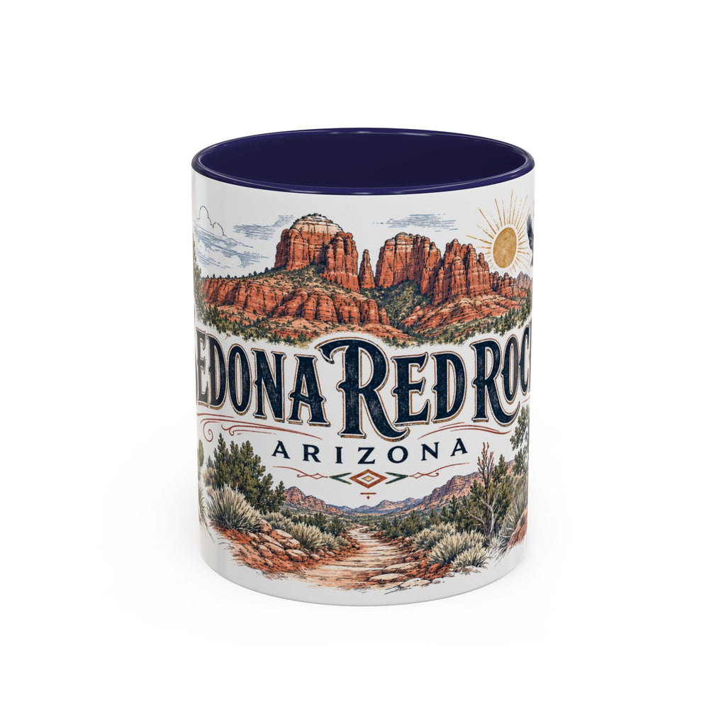 Sedona Red Rocks Mug, Arizona Travel Souvenir, Bucket List Gift, Accent Ceramic Coffee Mug 11oz 15oz
