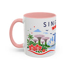 Singapore Coffee Mug | Travel Souvenir Accent Mug | Country Gift Ceramic Cup 11oz 15oz