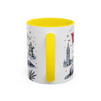 O Canada True North Coffee Mug | Canadian Pride Gift | Accent Color Ceramic 11oz 15oz