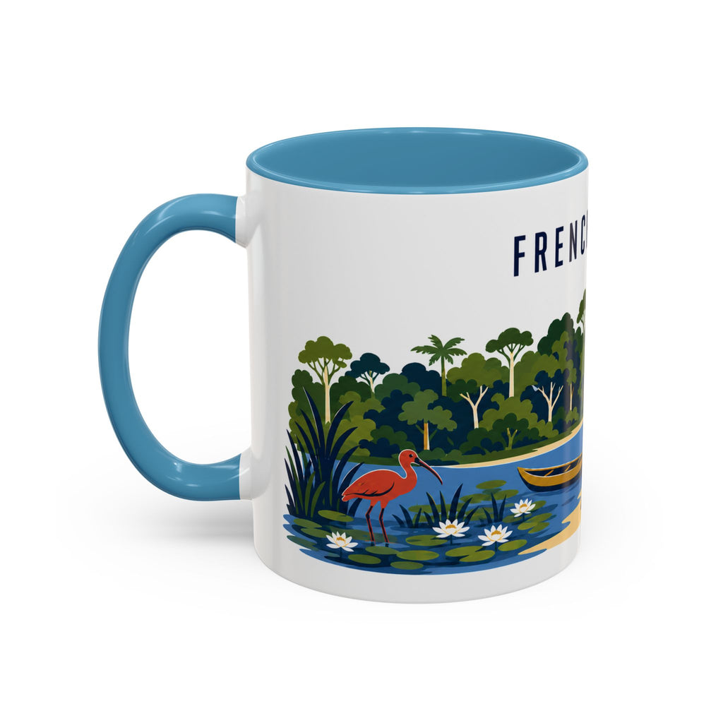 French Guiana Coffee Mug | Travel Souvenir Accent Mug | Country Gift Ceramic Cup 11oz 15oz