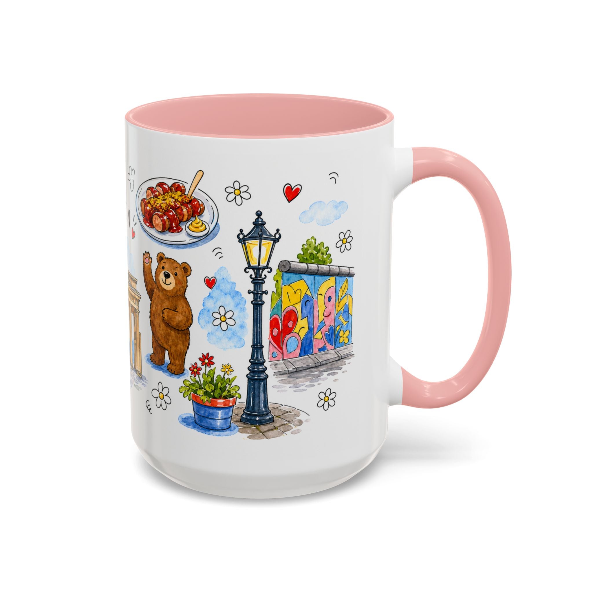 Berlin Travel Mug | European City Souvenir Accent Coffee Mug | 11oz 15oz Ceramic Cup