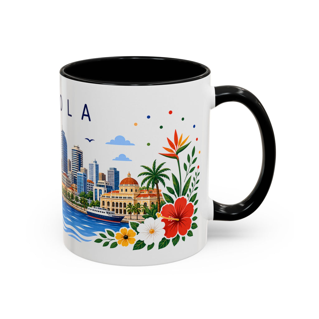 Angola Coffee Mug | Travel Souvenir Accent Mug | Place Gift Ceramic Cup 11oz 15oz