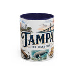 Tampa Coffee Mug | United States Travel Souvenir | Vintage Illustrated City Gift | 11 oz 15 oz Accent Mug