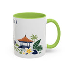 Denpasar Coffee Mug | Indonesia Travel Souvenir | Porcelain Decal City Gift | 11oz 15oz Accent Mug