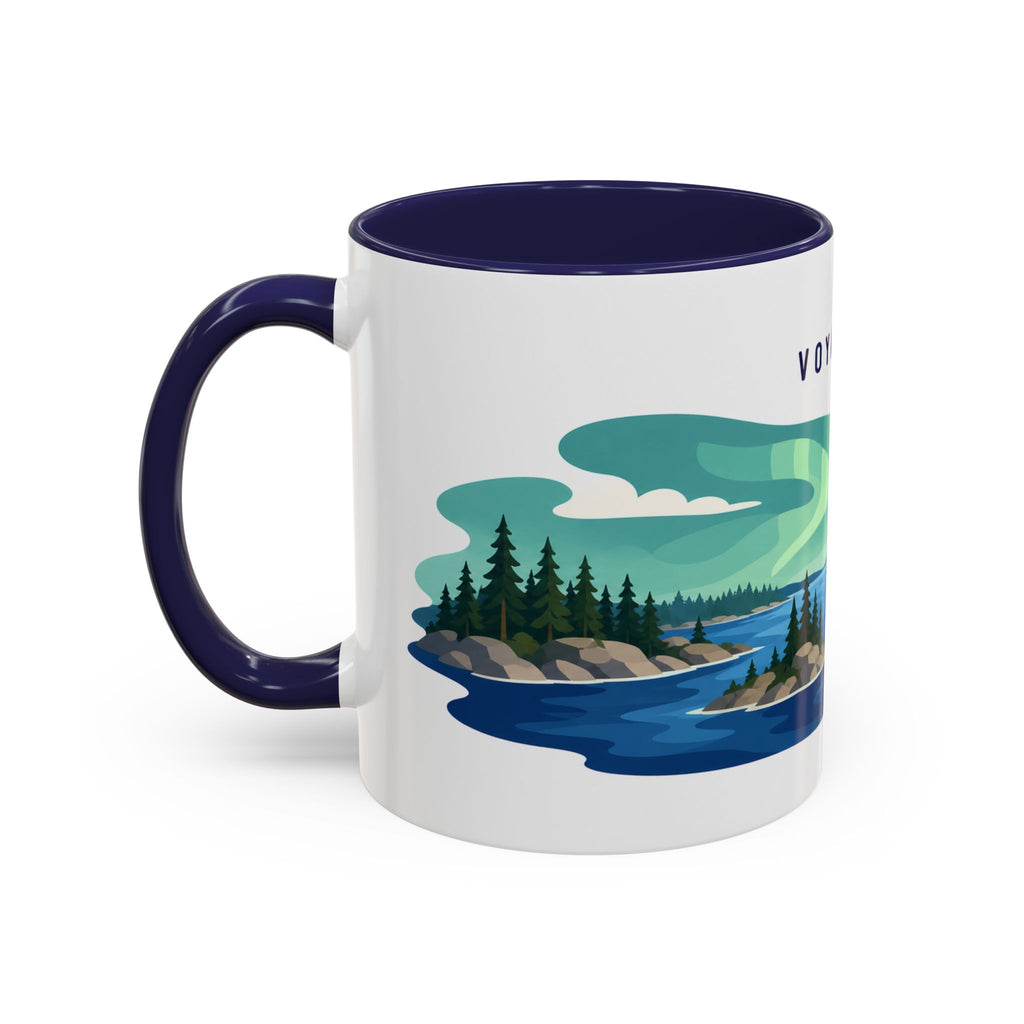 Voyageurs National Park Coffee Mug | Solid Color Block Park Souvenir | 11oz 15oz Accent Mug