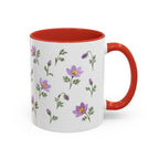 South Dakota Pasque Flower Mug, State Flower Floral Coffee Cup, 11oz Botanical Gift
