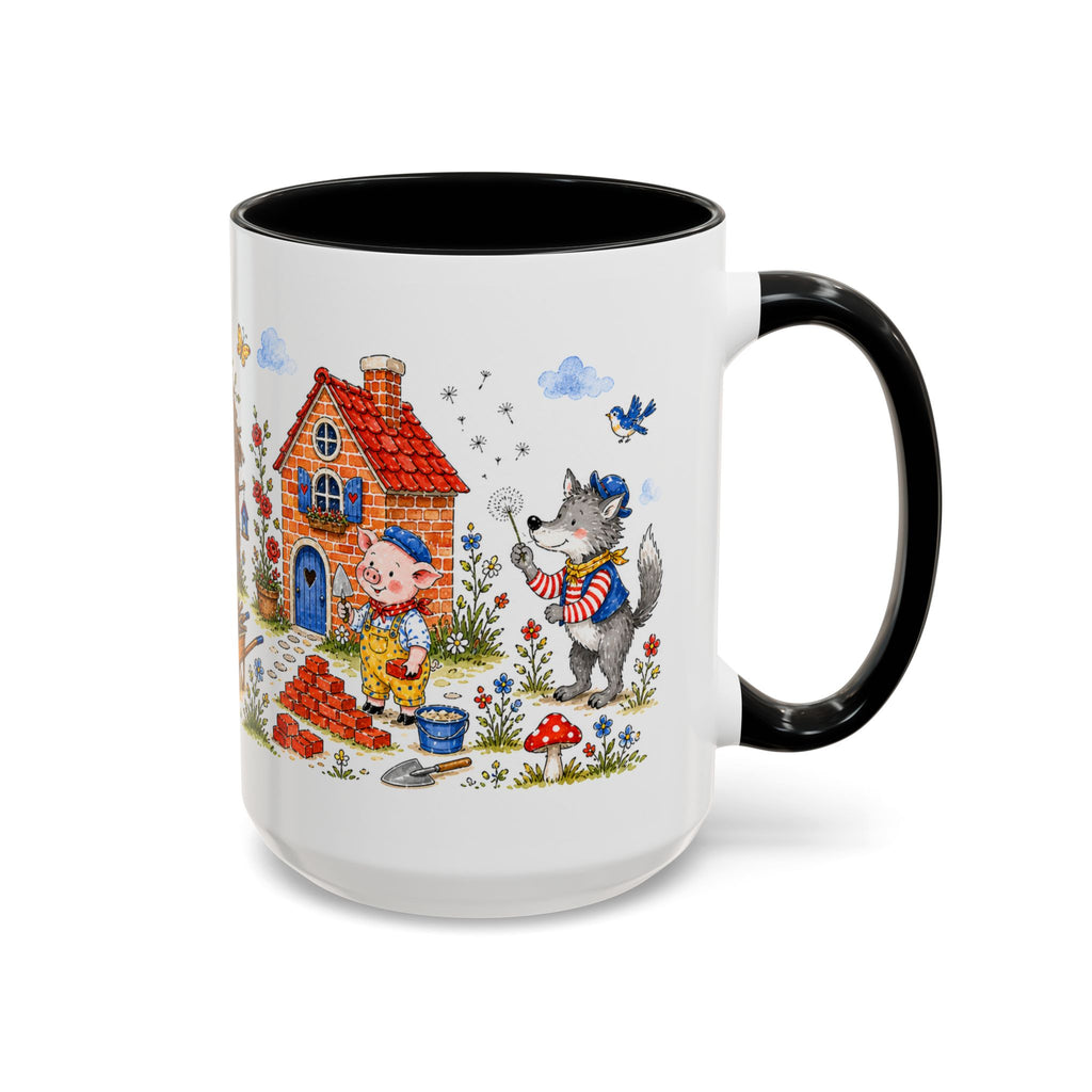 Three Little Pigs Mug | Storybook Fairy Tale Accent Coffee Mug | EveryLegend