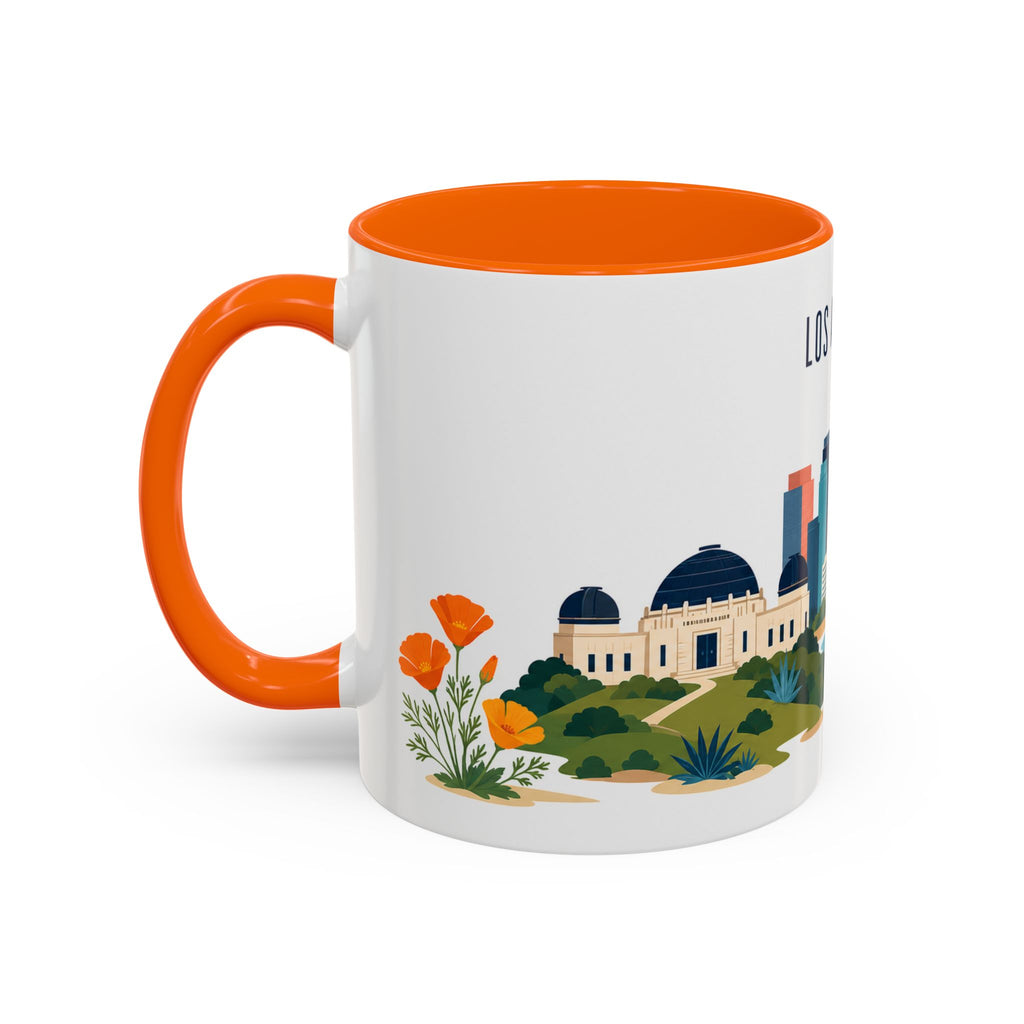 Los Angeles Coffee Mug | United States Travel Souvenir | Porcelain Decal City Gift | 11oz 15oz Accent Mug
