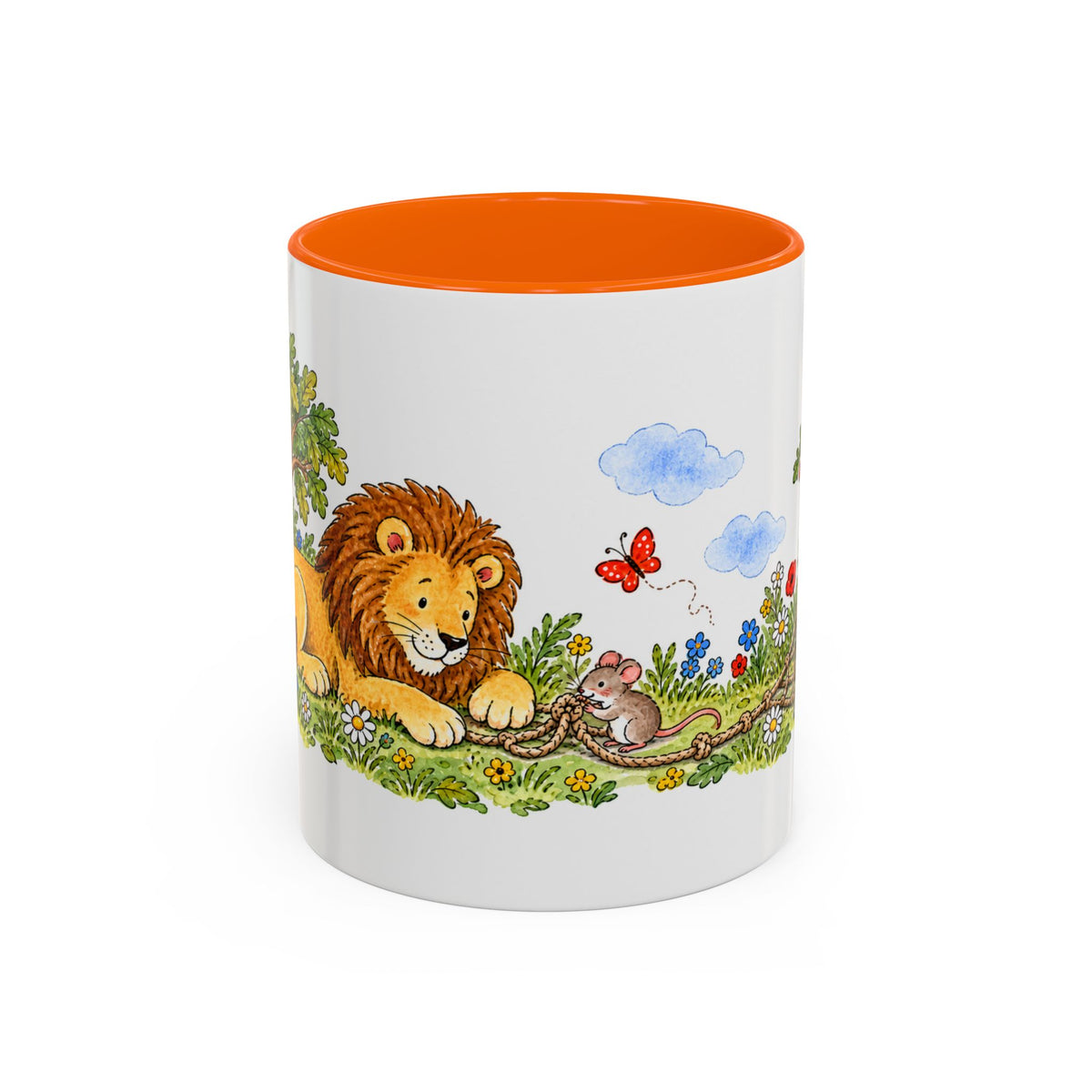 The Lion and the Mouse Mug | Storybook Fairy Tale Accent Coffee Mug | EveryLegend