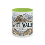 Spiti Valley Mug, India Travel Souvenir, Bucket List Gift, Accent Ceramic Coffee Mug 11oz 15oz