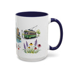 Omaha Illustrated Travel Mug | City Souvenir Accent Coffee Mug | 11oz 15oz Ceramic Cup