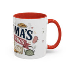Grandma's Kitchen Hugs Coffee Mug | Gift From Grandkids | Accent Color Ceramic 11oz 15oz