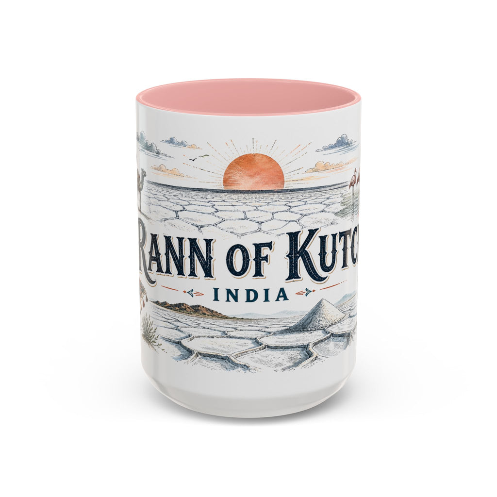 Rann of Kutch Mug, India Travel Souvenir, Bucket List Gift, Accent Ceramic Coffee Mug 11oz 15oz
