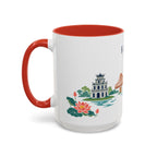 Hanoi Coffee Mug | Vietnam Travel Souvenir | Porcelain Decal City Gift | 11oz 15oz Accent Mug