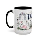 Taj Mahal Coffee Mug | Travel Destination Souvenir Gift | Accent Color Ceramic 11oz 15oz