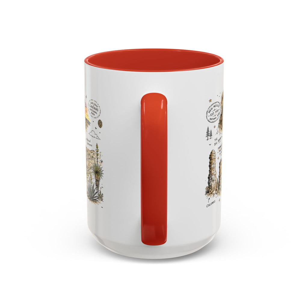 Carlsbad Caverns National Park Coffee Mug | New Mexico Cave Exploration Bat Gift | Accent Color Ceramic 11oz 15oz