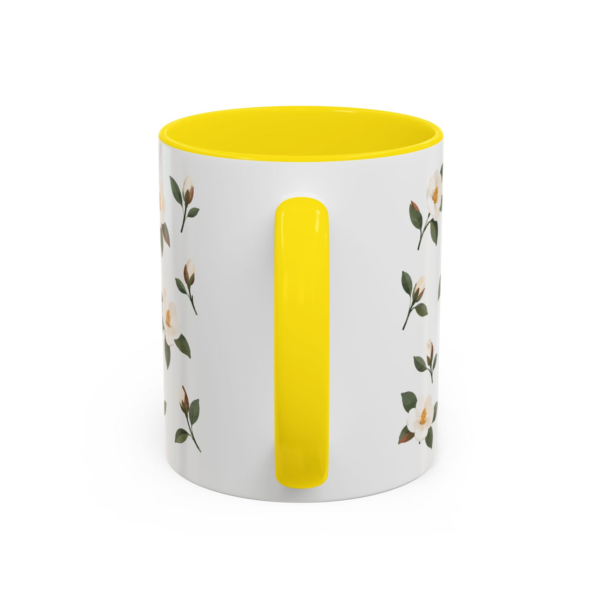 Louisiana Magnolia Mug, State Flower Floral Coffee Cup, 11oz Botanical Gift