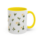 Arizona Saguaro cactus blossom Mug, State Flower Floral Coffee Cup, 11oz Botanical Gift