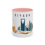 Riyadh Coffee Mug | Saudi Arabia Travel Souvenir | Porcelain Decal City Gift | 11oz 15oz Accent Mug