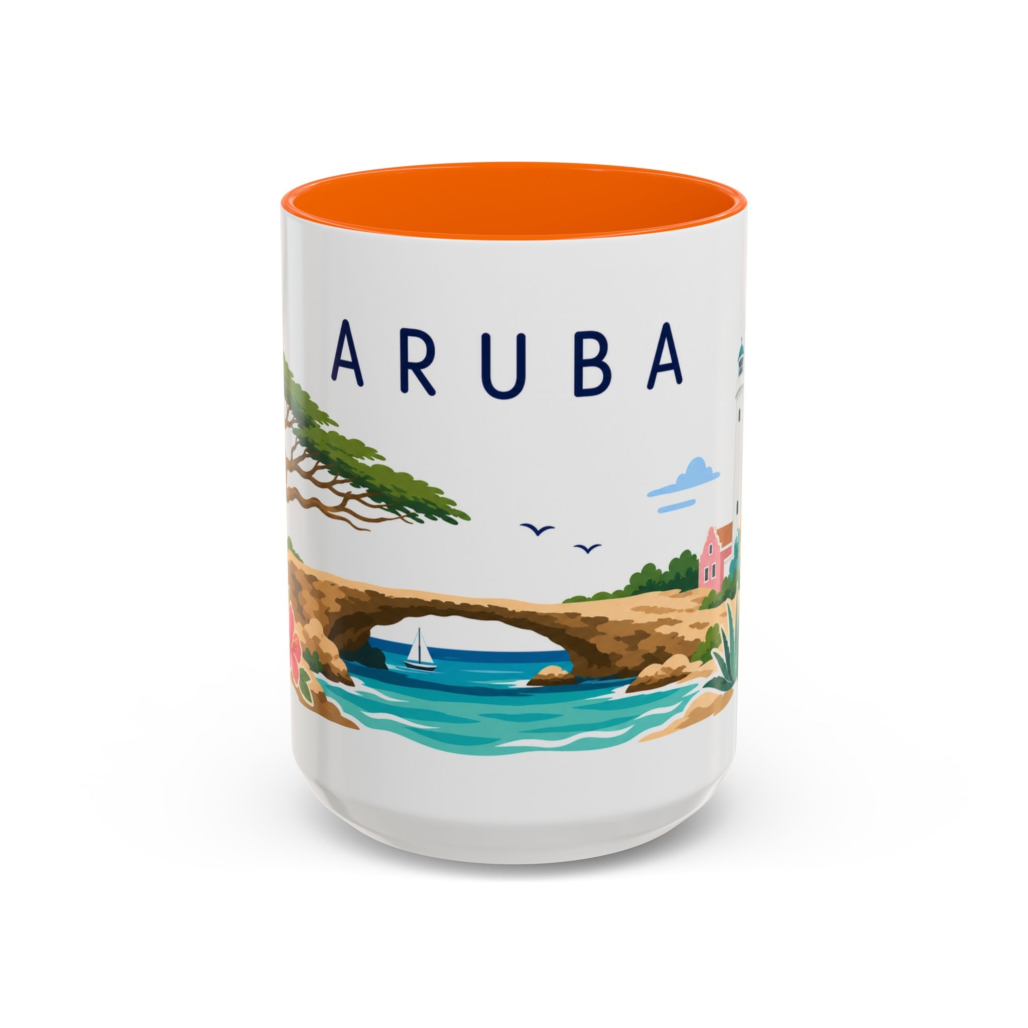 Aruba Coffee Mug | Travel Souvenir Accent Mug | Country Gift Ceramic Cup 11oz 15oz