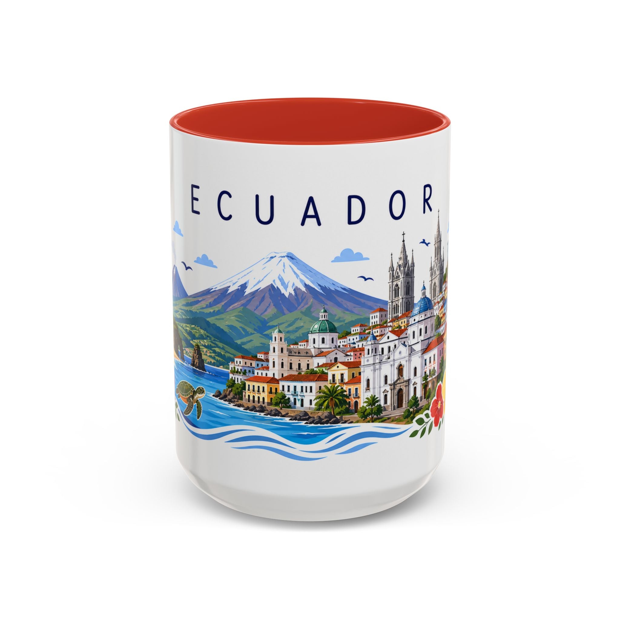 Ecuador Coffee Mug | Travel Souvenir Accent Mug | Place Gift Ceramic Cup 11oz 15oz