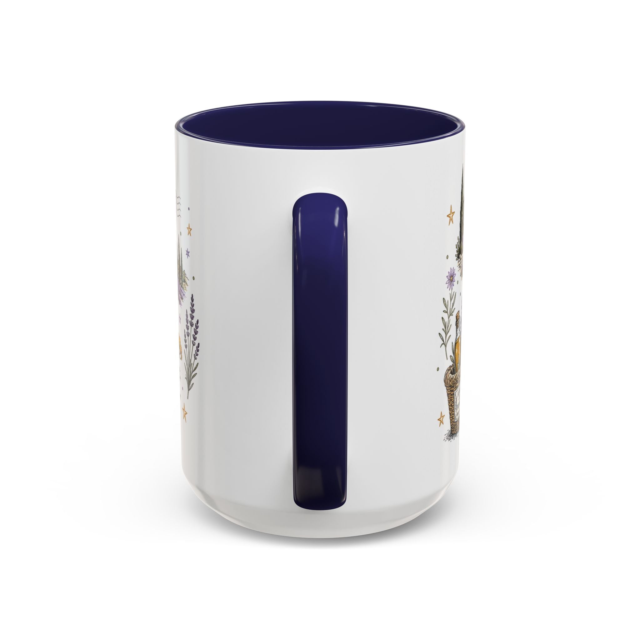 Provence Coffee Mug | Travel Destination Souvenir Gift | Accent Color Ceramic 11oz 15oz