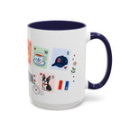 Boston Coffee Mug | Postage Stamp Collage Mug | Travel Souvenir Accent Cup 11oz 15oz