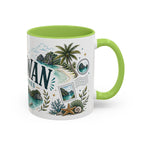 Palawan Coffee Mug | Travel Destination Souvenir Gift | Accent Color Ceramic 11oz 15oz