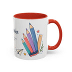 Personalized First Year Teacher Mug | Custom Name Pencil Coffee Cup