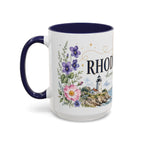 Rhode Island State Map Mug | Botanical Seaside Accent Cup (11oz or 15oz)