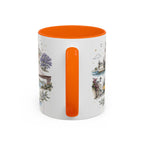 Lisbon Coffee Mug | Portugal Travel Souvenir | Vintage Illustrated City Gift | 11 oz 15 oz Accent Mug
