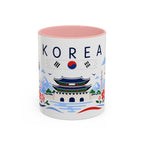 South Korea Coffee Mug | Travel Souvenir Accent Mug | Country Gift Ceramic Cup 11oz 15oz