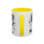 Mount Rainier Coffee Mug | National Park Hiking Washington Gift | Accent Color Ceramic 11oz 15oz