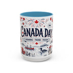 Canada Day Coffee Mug | Canadian Pride Gift | Accent Color Ceramic 11oz 15oz