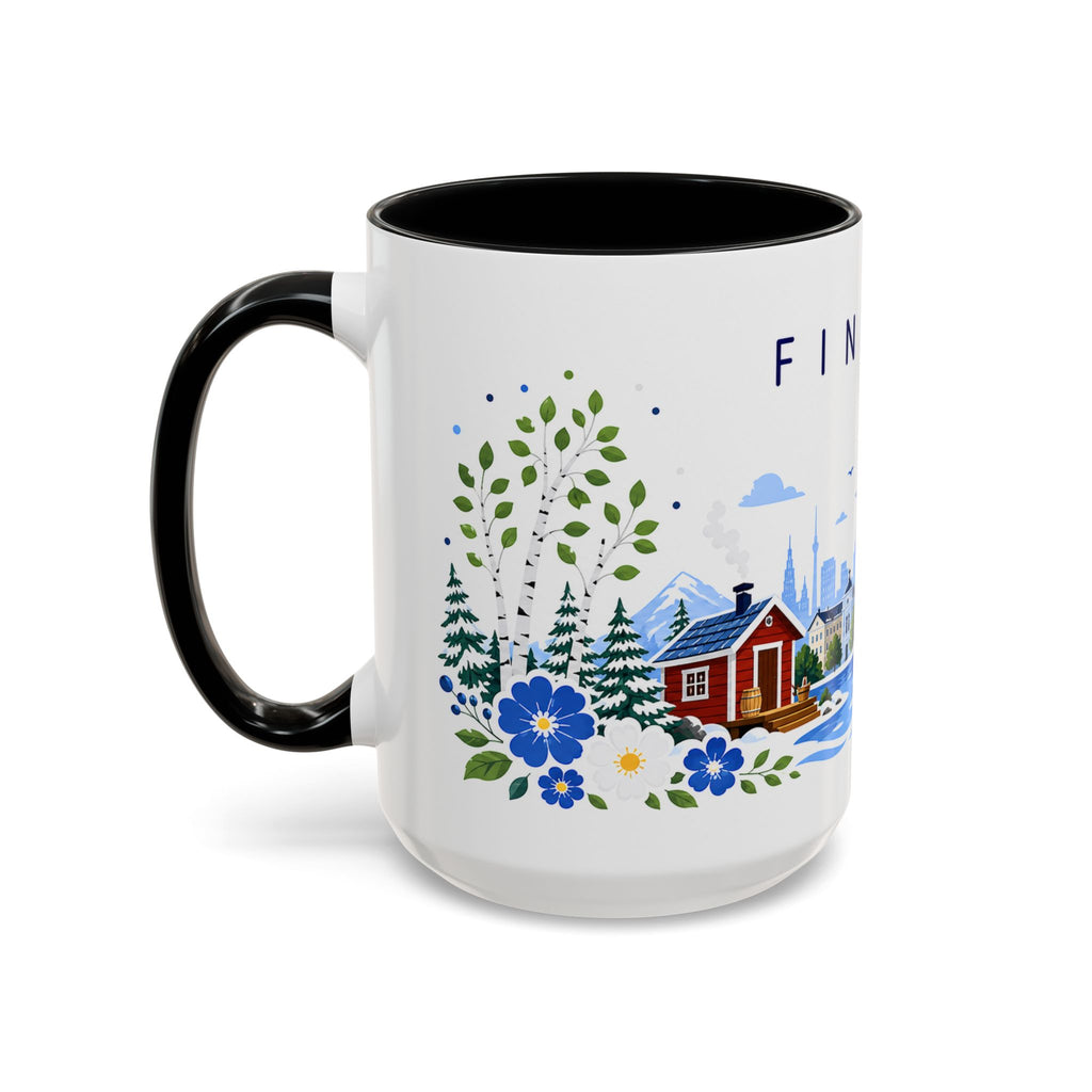 Finland Coffee Mug | Travel Souvenir Accent Mug | Place Gift Ceramic Cup 11oz 15oz