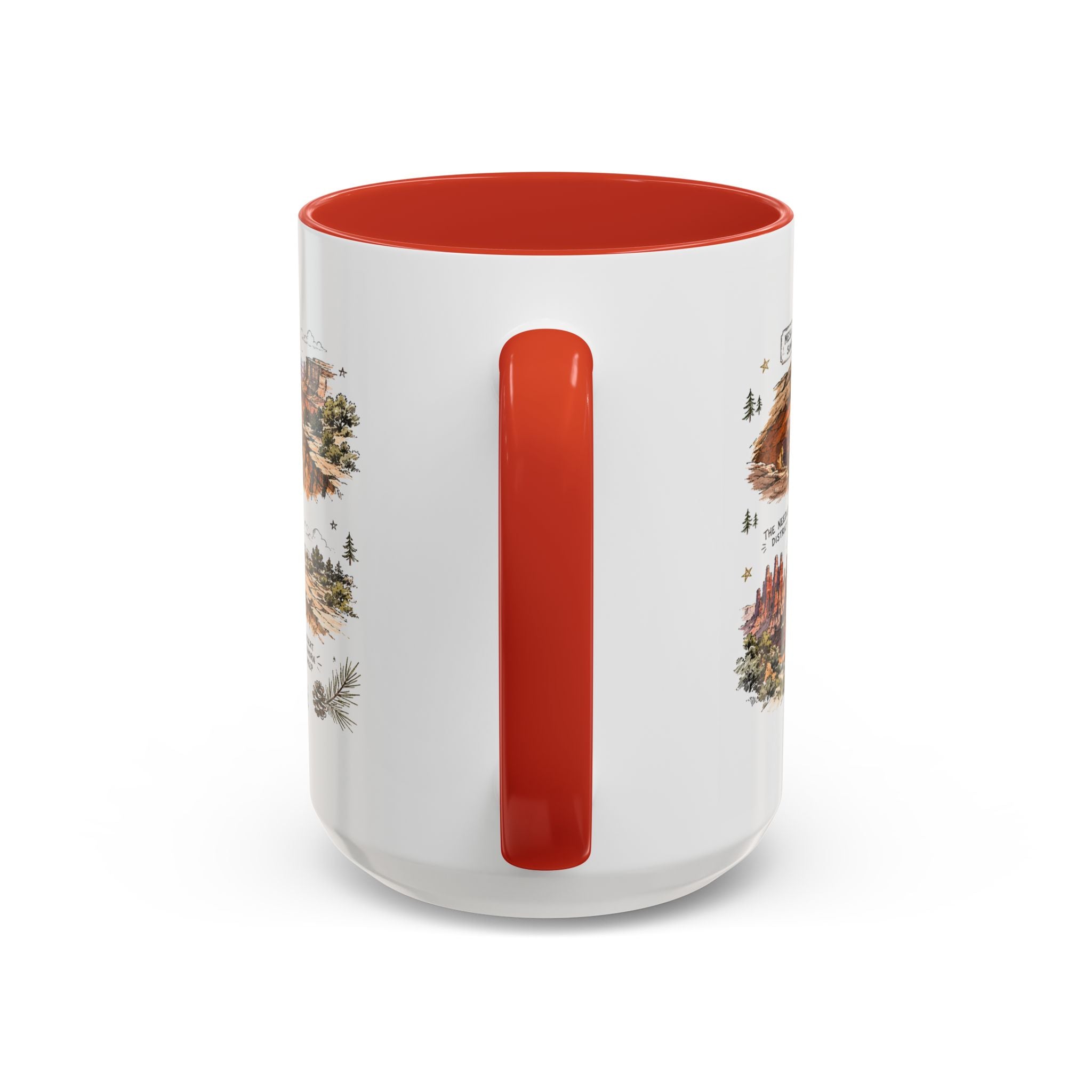 Canyonlands National Park Coffee Mug | Utah Red Rock Desert River Gift | Accent Color Ceramic 11oz 15oz