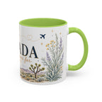 Nevada Home State Mug | Moving Away, Long Distance Friendship Gift | 11oz 15oz Accent Mug