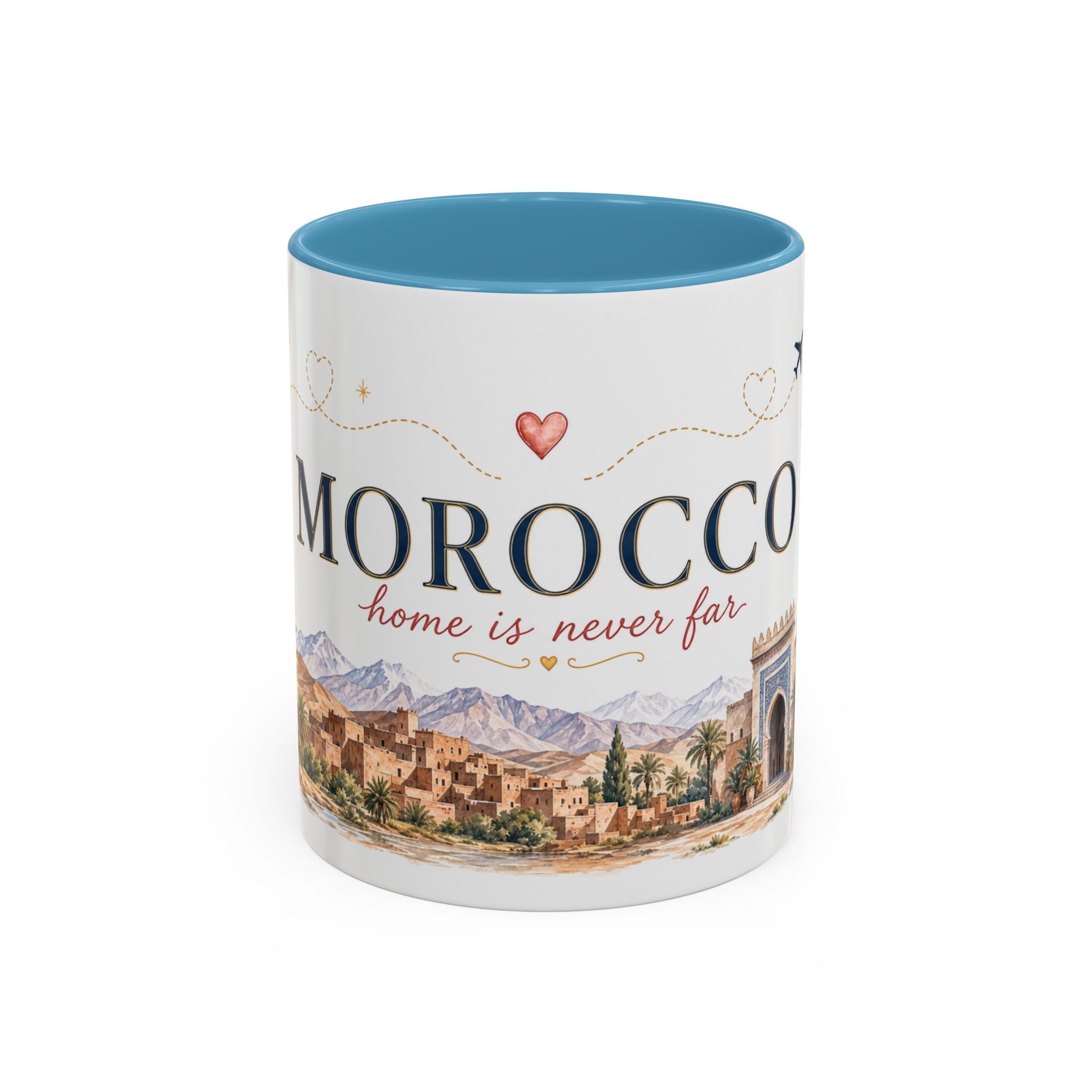 Morocco Home Country Mug | Moving Away Gift | Long Distance Friendship | 11 oz 15 oz Accent Mug