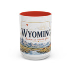 Wyoming Home State Mug | Moving Away Gift | Long Distance Friendship Coffee Cup | 11oz 15oz Accent Mug