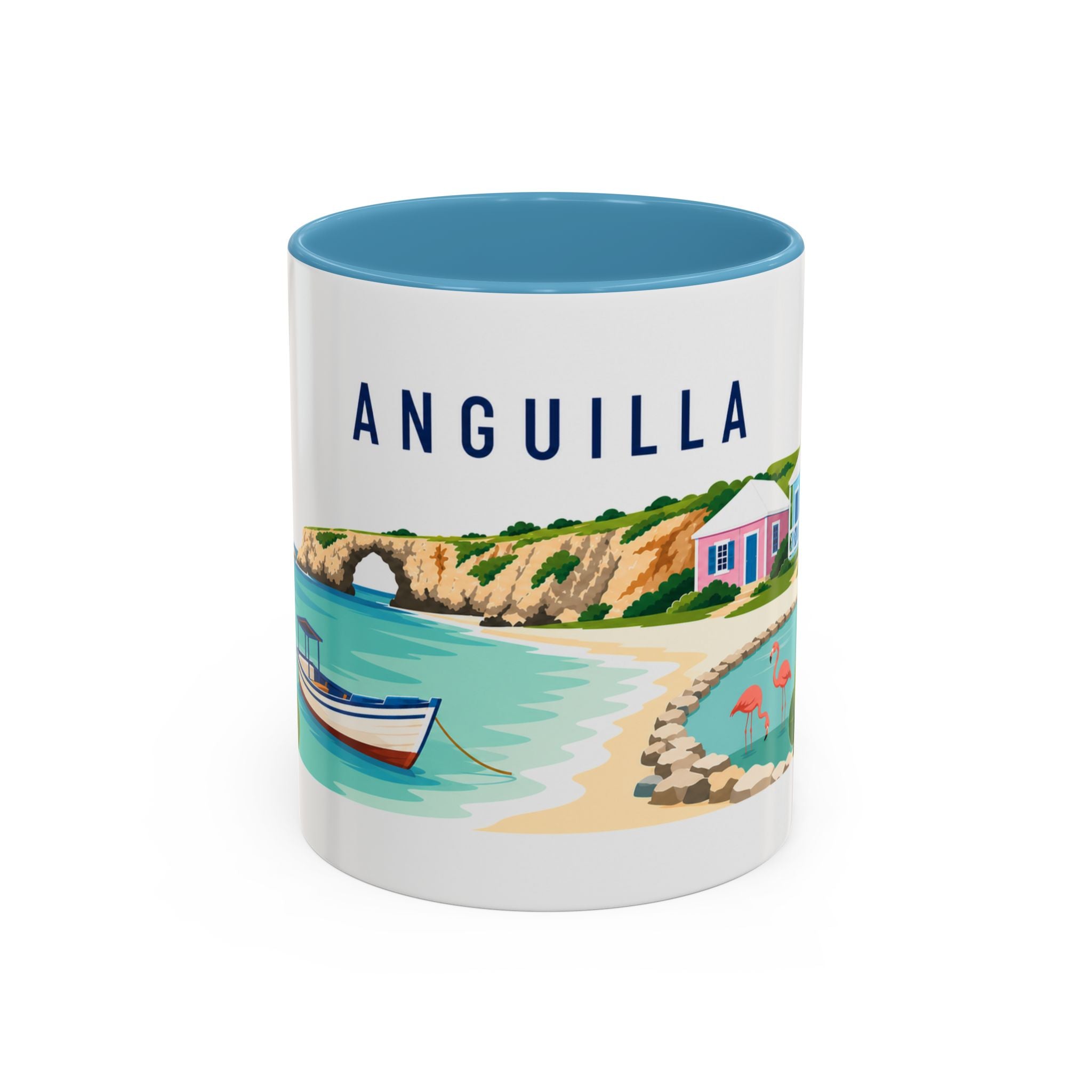 Anguilla Coffee Mug | Travel Souvenir Accent Mug | Country Gift Ceramic Cup 11oz 15oz