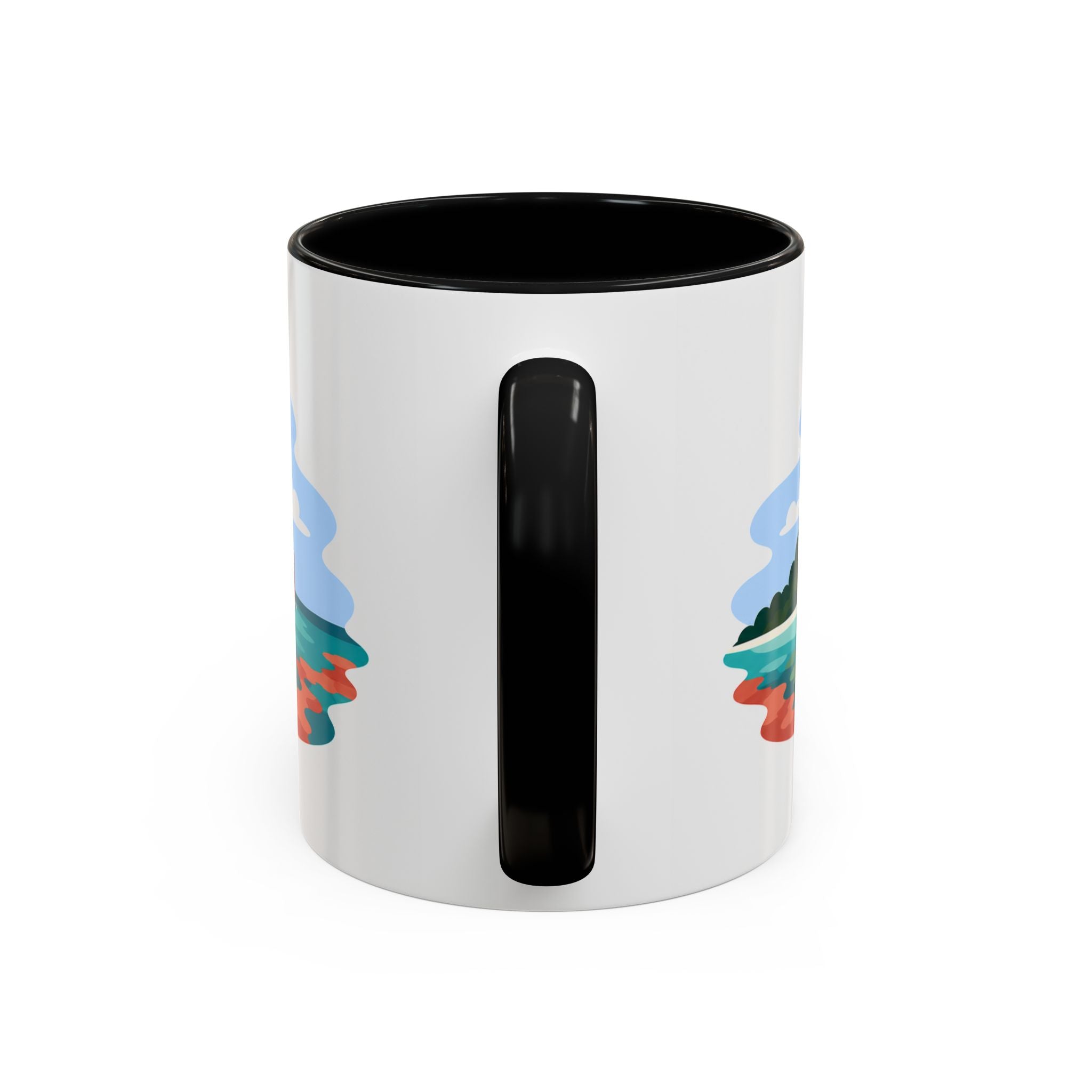 Dry Tortugas National Park Coffee Mug | Solid Color Block Park Souvenir | 11oz 15oz Accent Mug