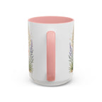 New Mexico State Map Mug | Desert Scenery, Yucca Flower Accent Coffee Cup