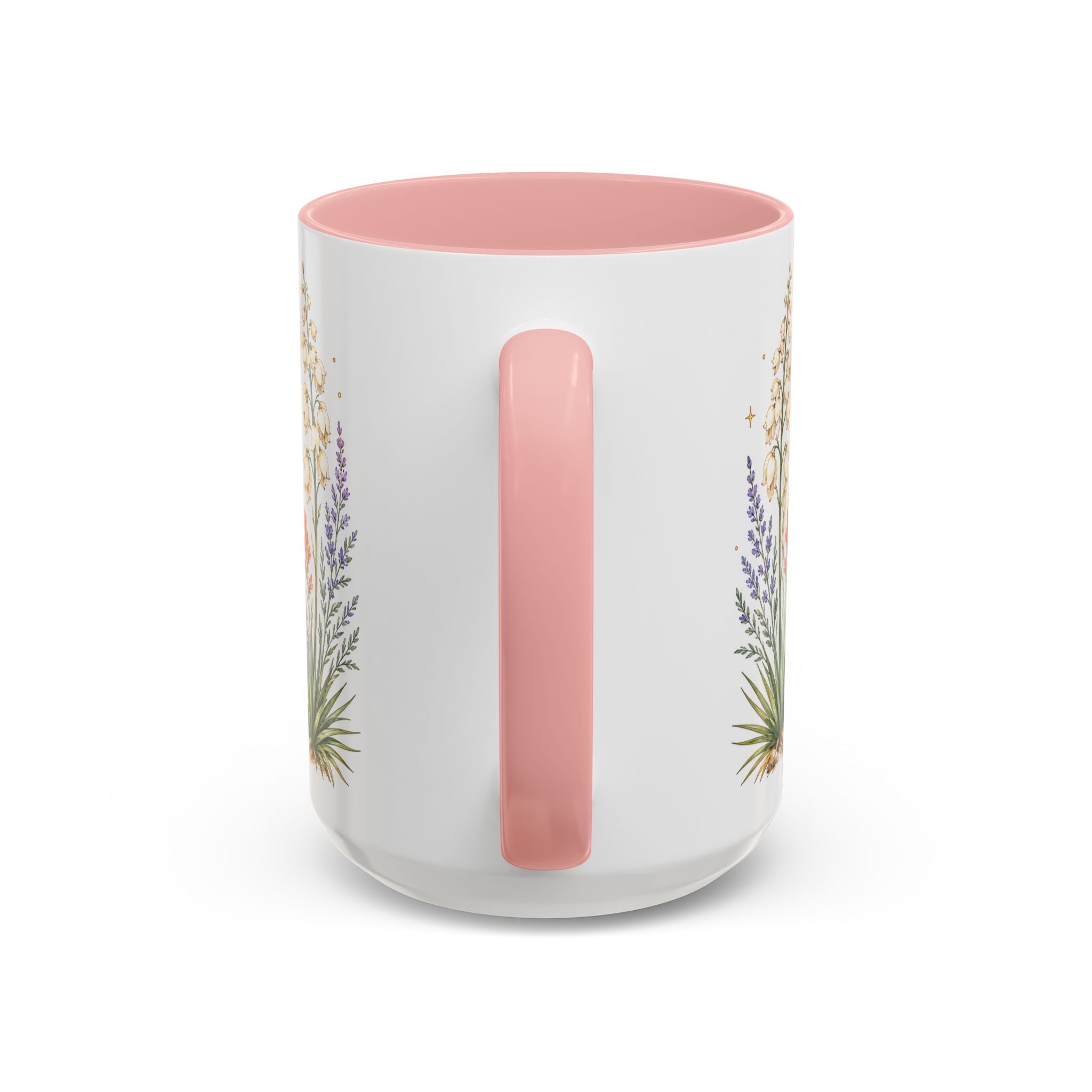 New Mexico State Map Mug | Desert Scenery, Yucca Flower Accent Coffee Cup